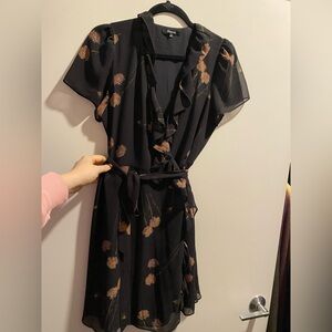 Madewell Wrap Dress with Cap Sleeve, size M